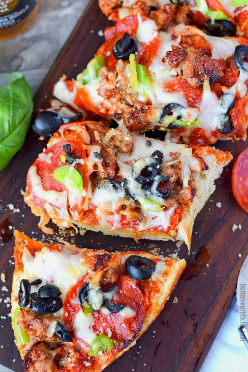 grilled french bread pizza 7