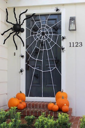 Halloween Spider Web Door Decoration