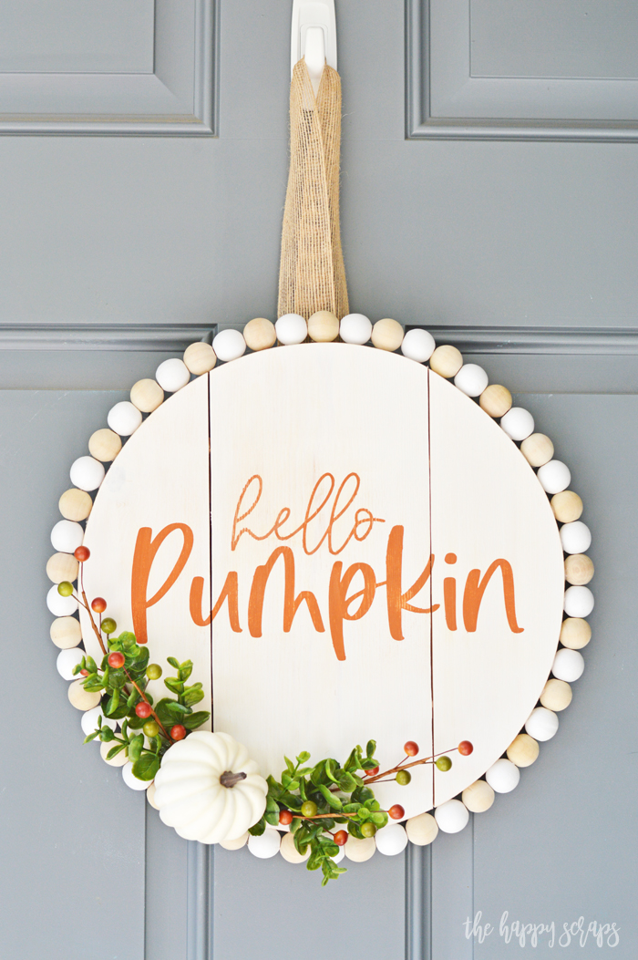 hello pumpkin door hang