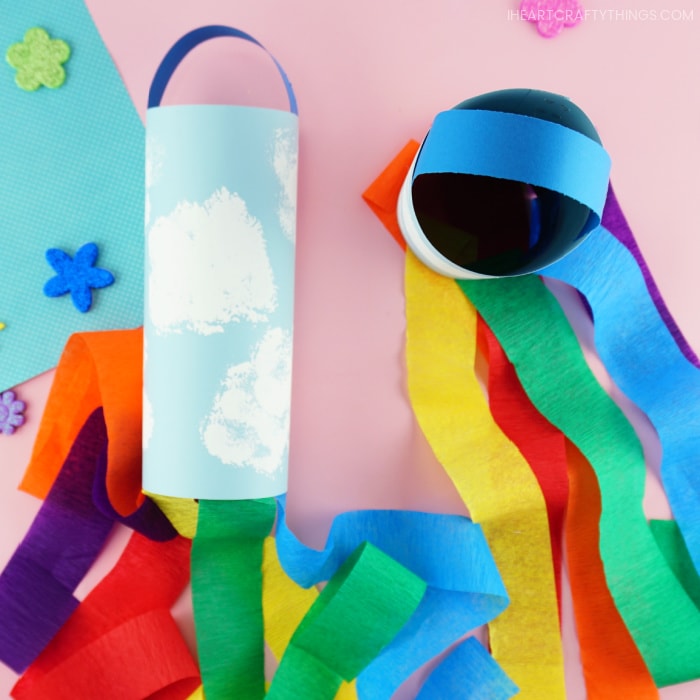 rainbow windsock craft 2