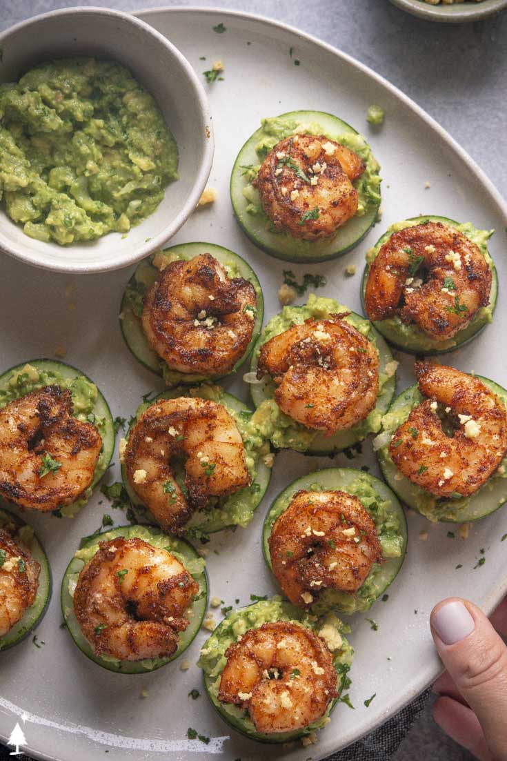 shrimp and cucumber bites 1