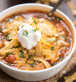 slow cooker chicken enchilada soup 4