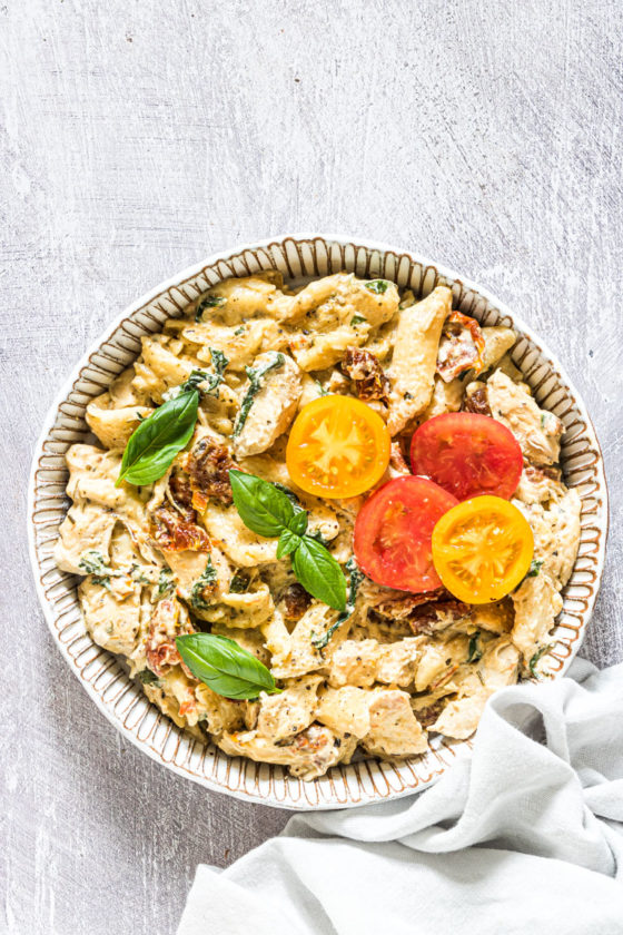 slow cooker pasta tuscan chicken pasta 12 of 21