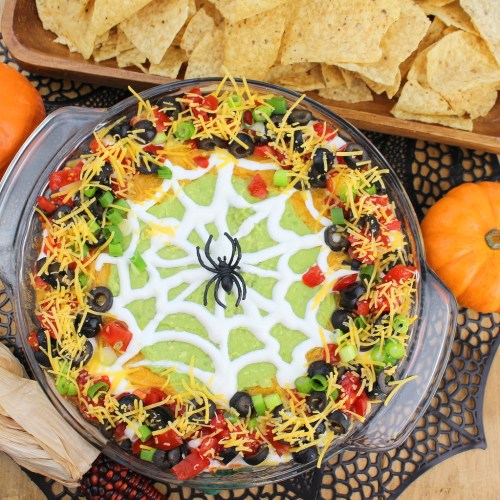 spider web taco dip sq