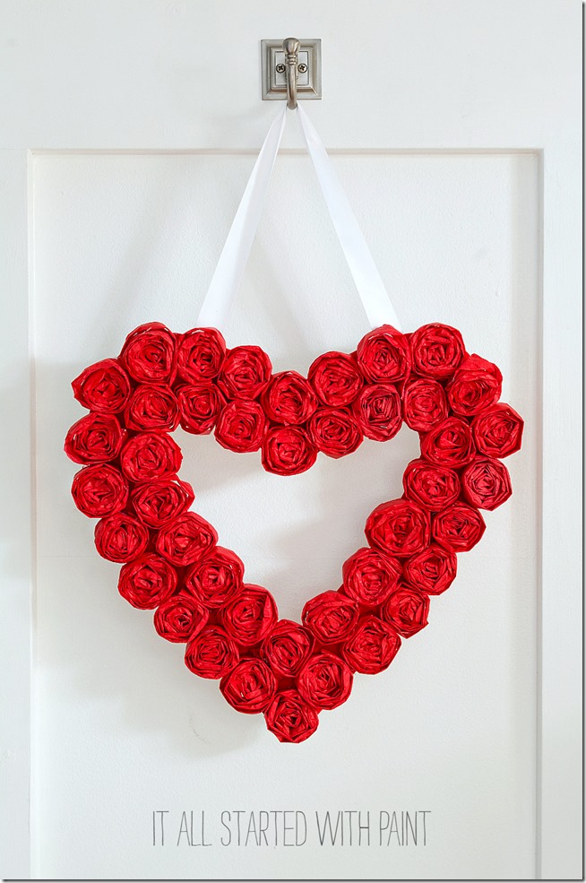 tissue paper rosette valentine day wreath 3 2 thumb1