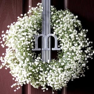 DIY Baby's Breath Wreath