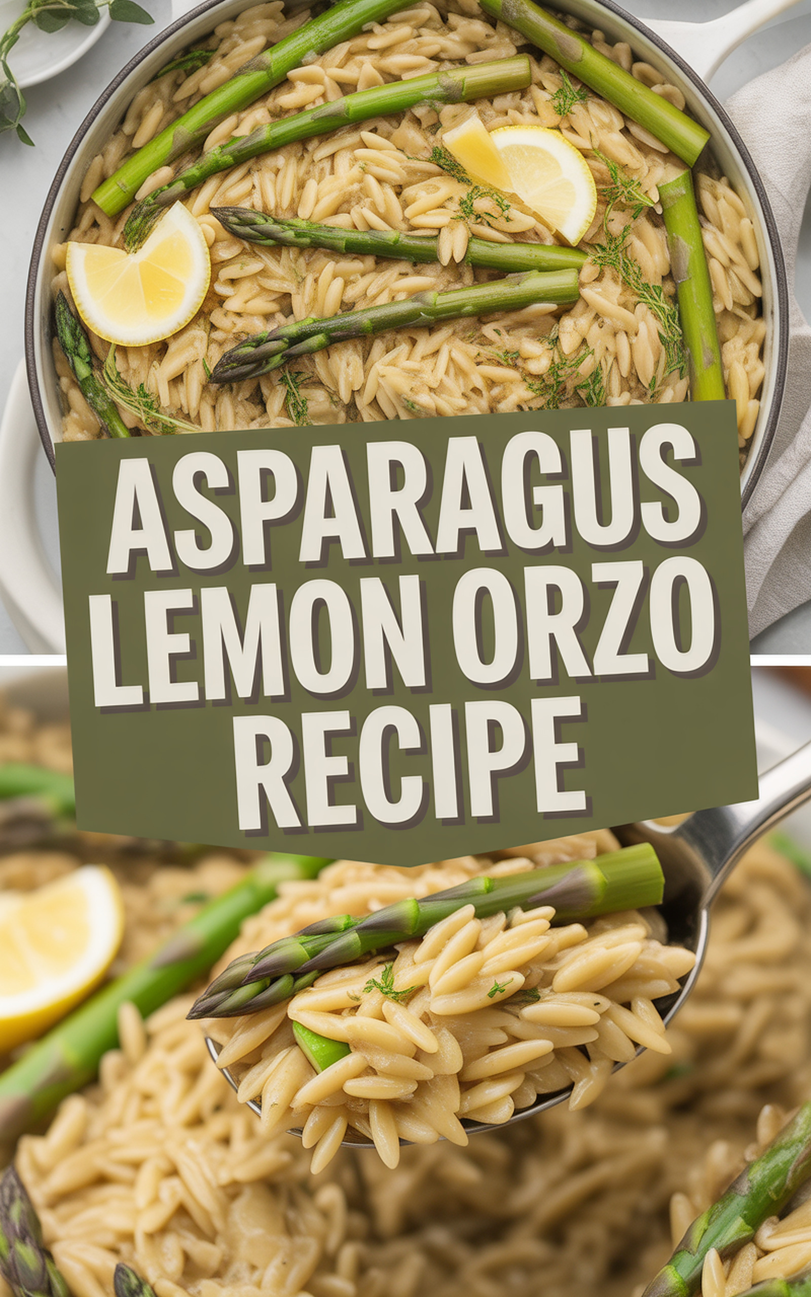 Asparagus Lemon Orzo Recipe recipe idea in stylish layout