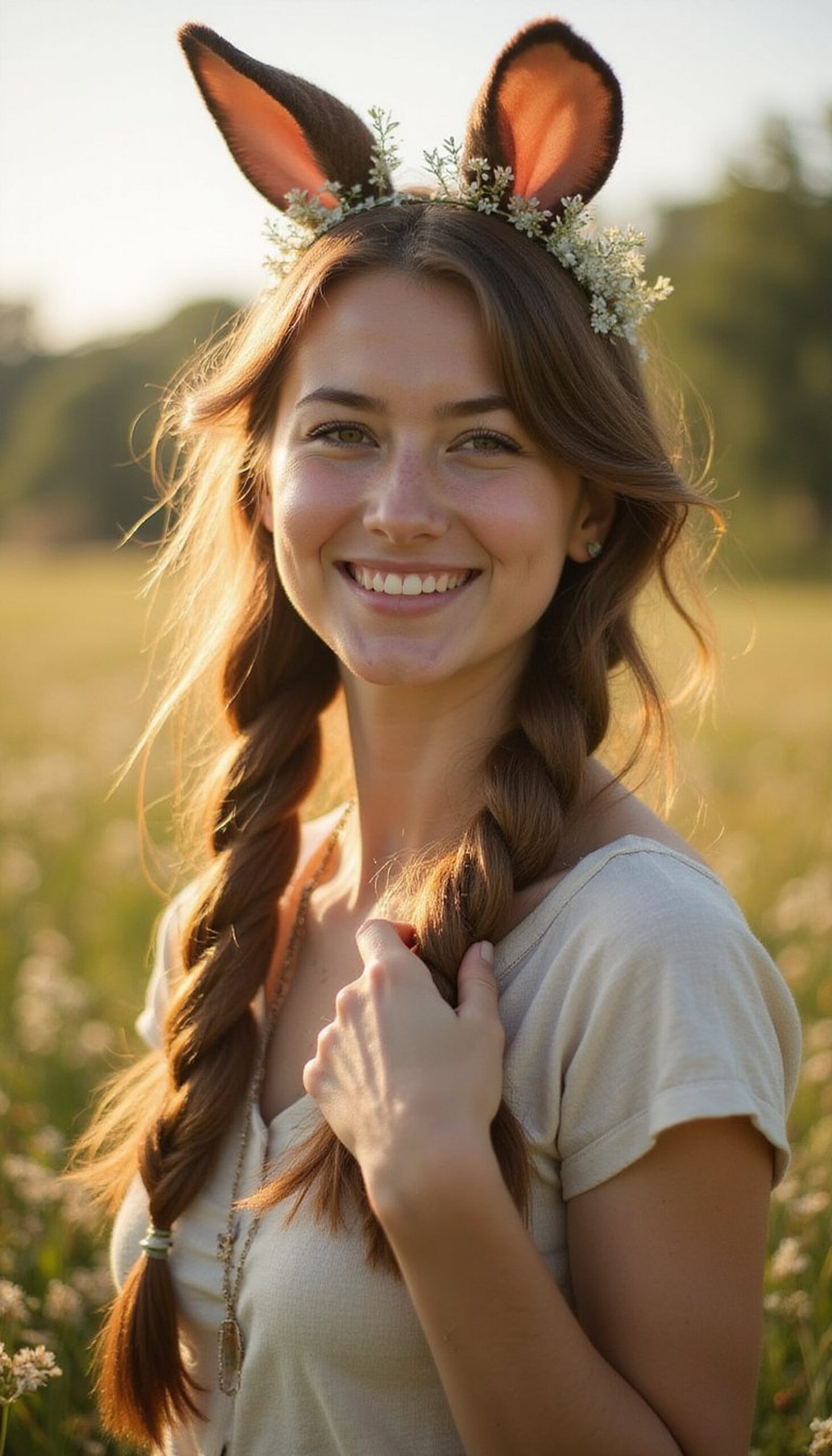 Boho Flower Bunny Braids For Spring