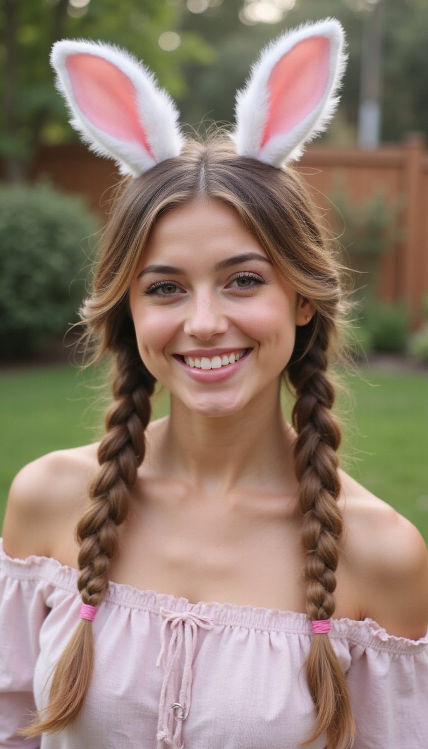 Classic Bunny Ear Braids With Soft Ends