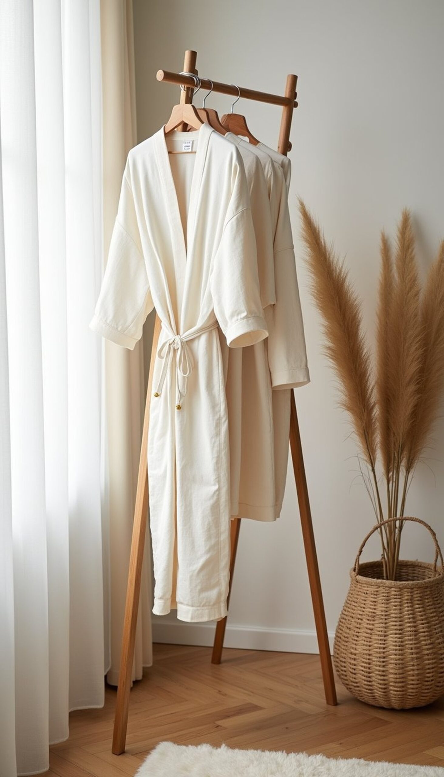 Curtain-to-Kimono: Flowing Sleeve Jacket Idea