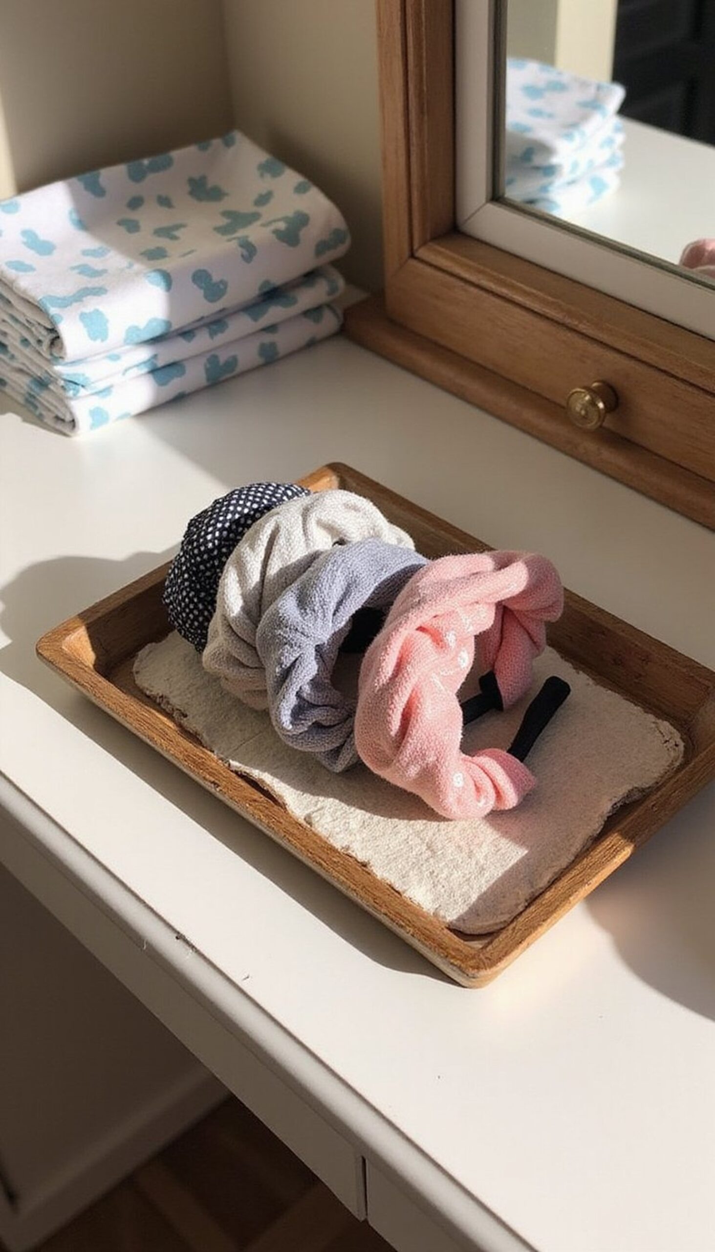 Fabric-Covered Headband: Match the Tablecloth