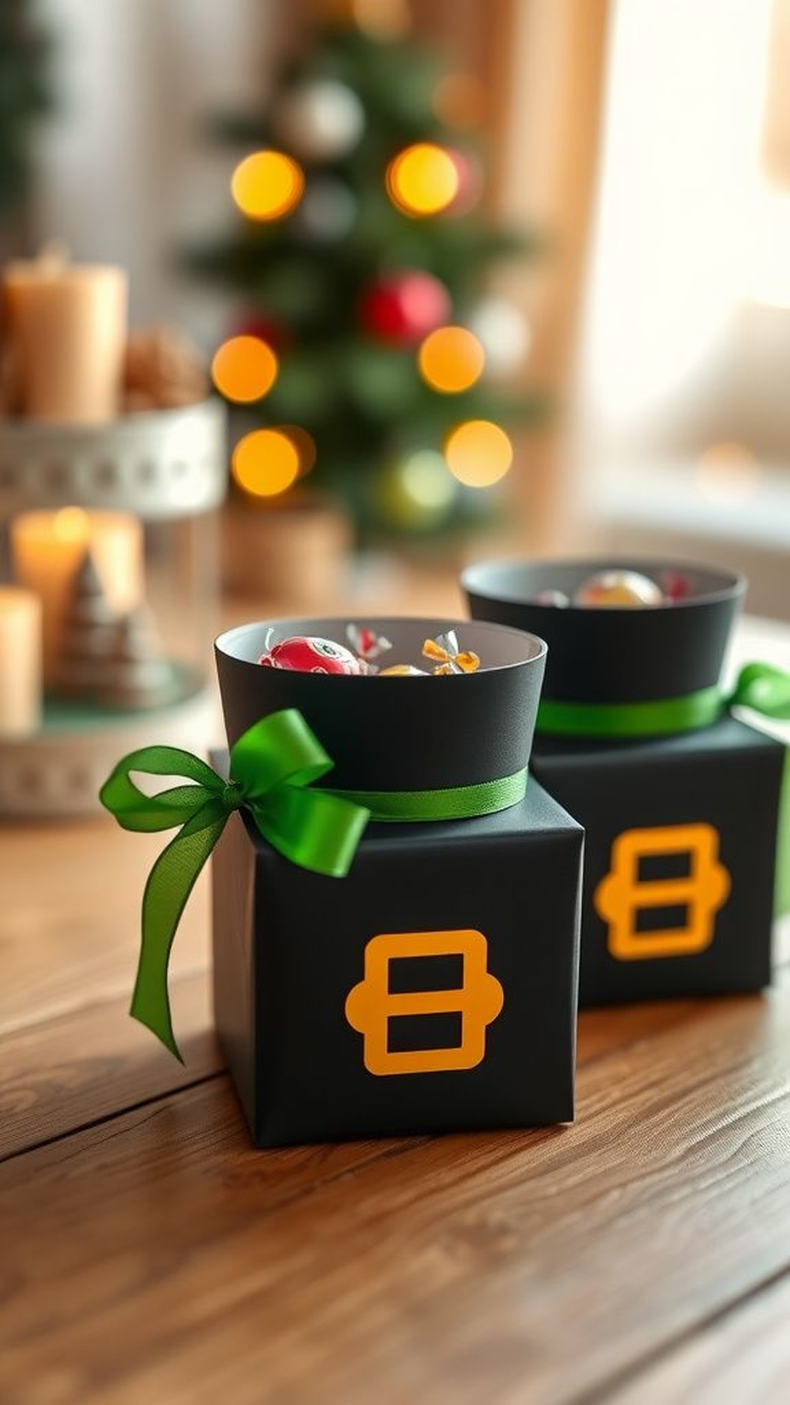 Mini leprechaun hat treat boxes with charm