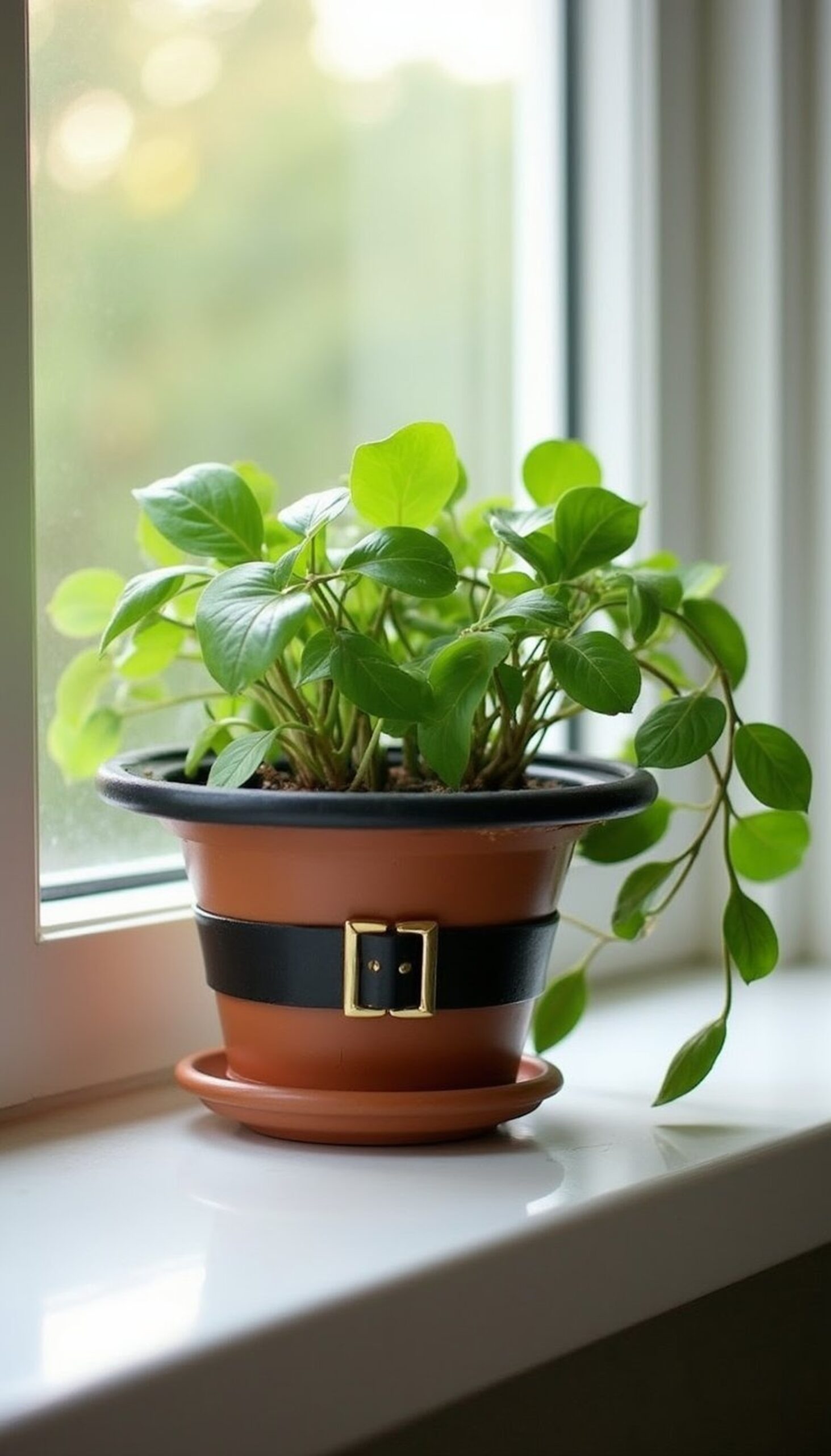 Mini leprechaun hat planter for shelves