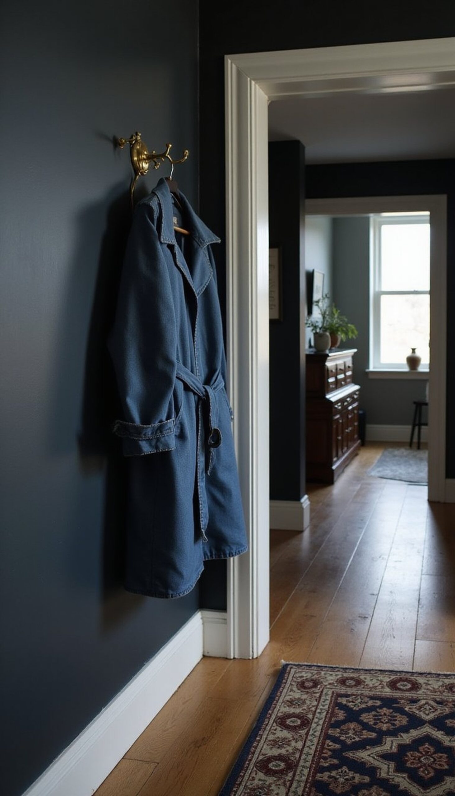 Trench-inspired denim coat from many jeans