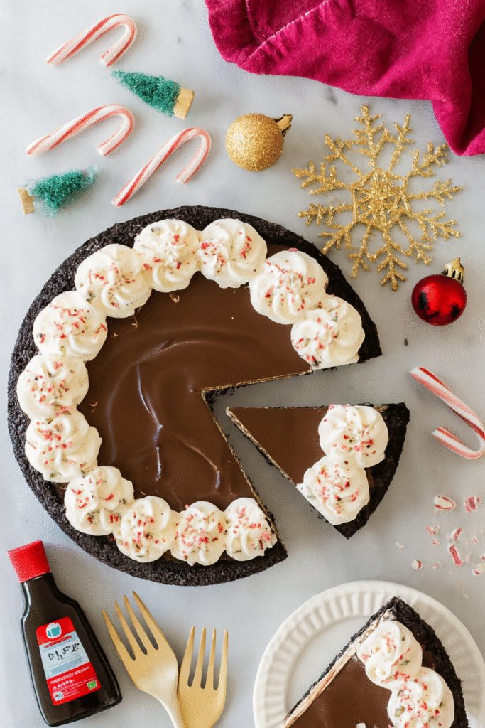 Peppermint Bark Cheesecake