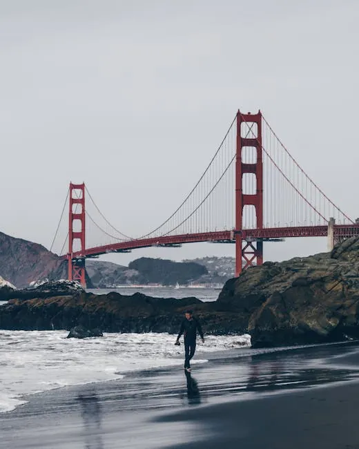 Baker Beach San Francisco: Golden Gate views and sandstone