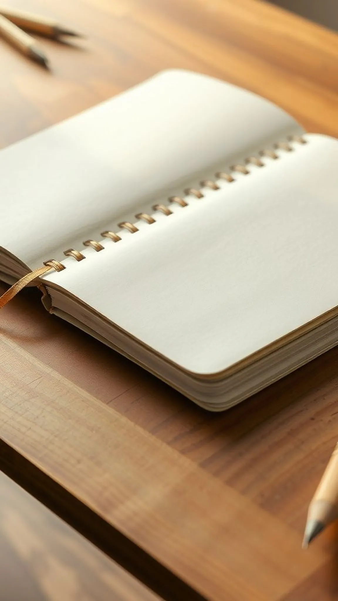 A hand-bound notebook with recycled paper signatures
