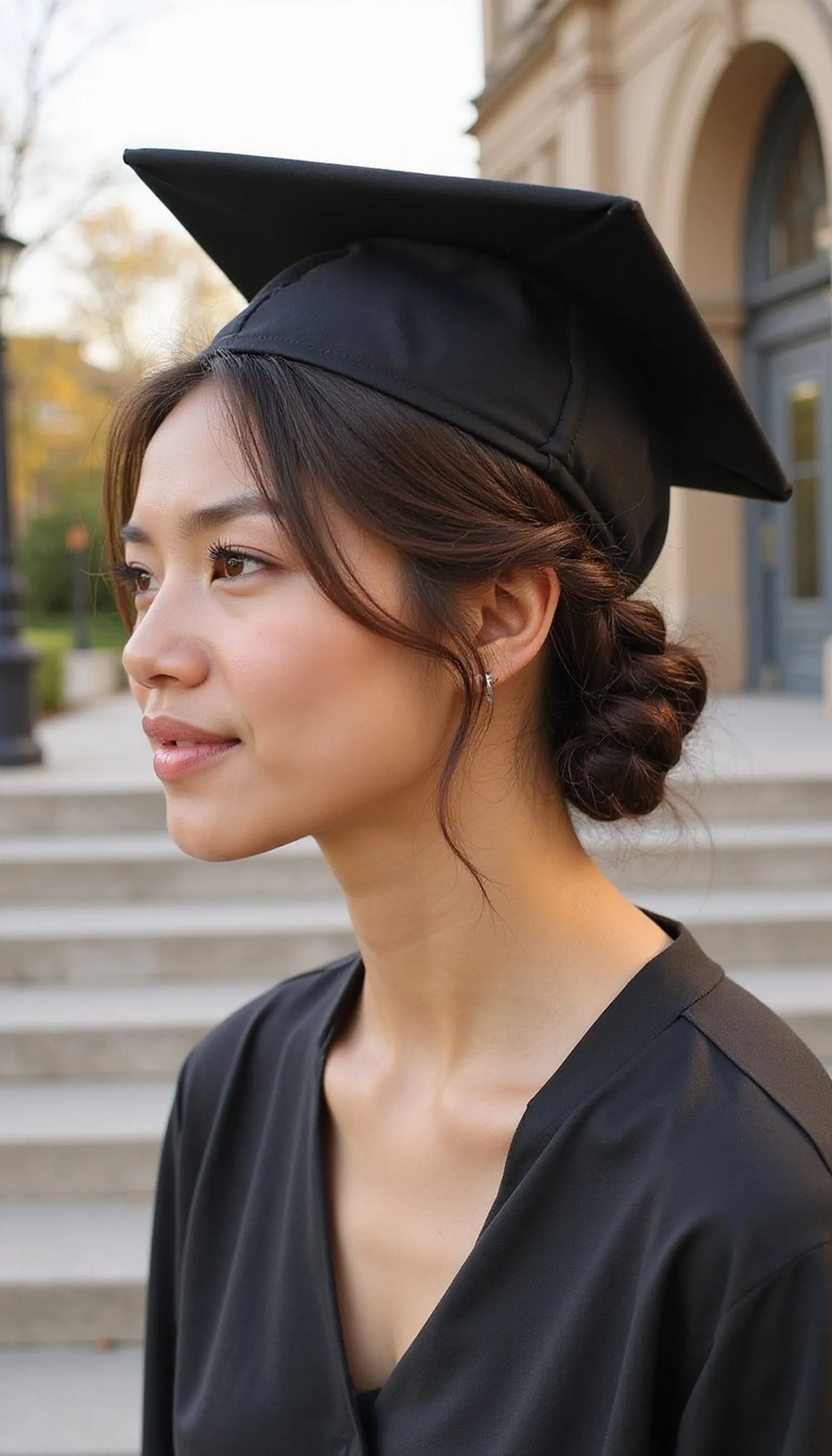 Braided Low Bun That Hides The Ends