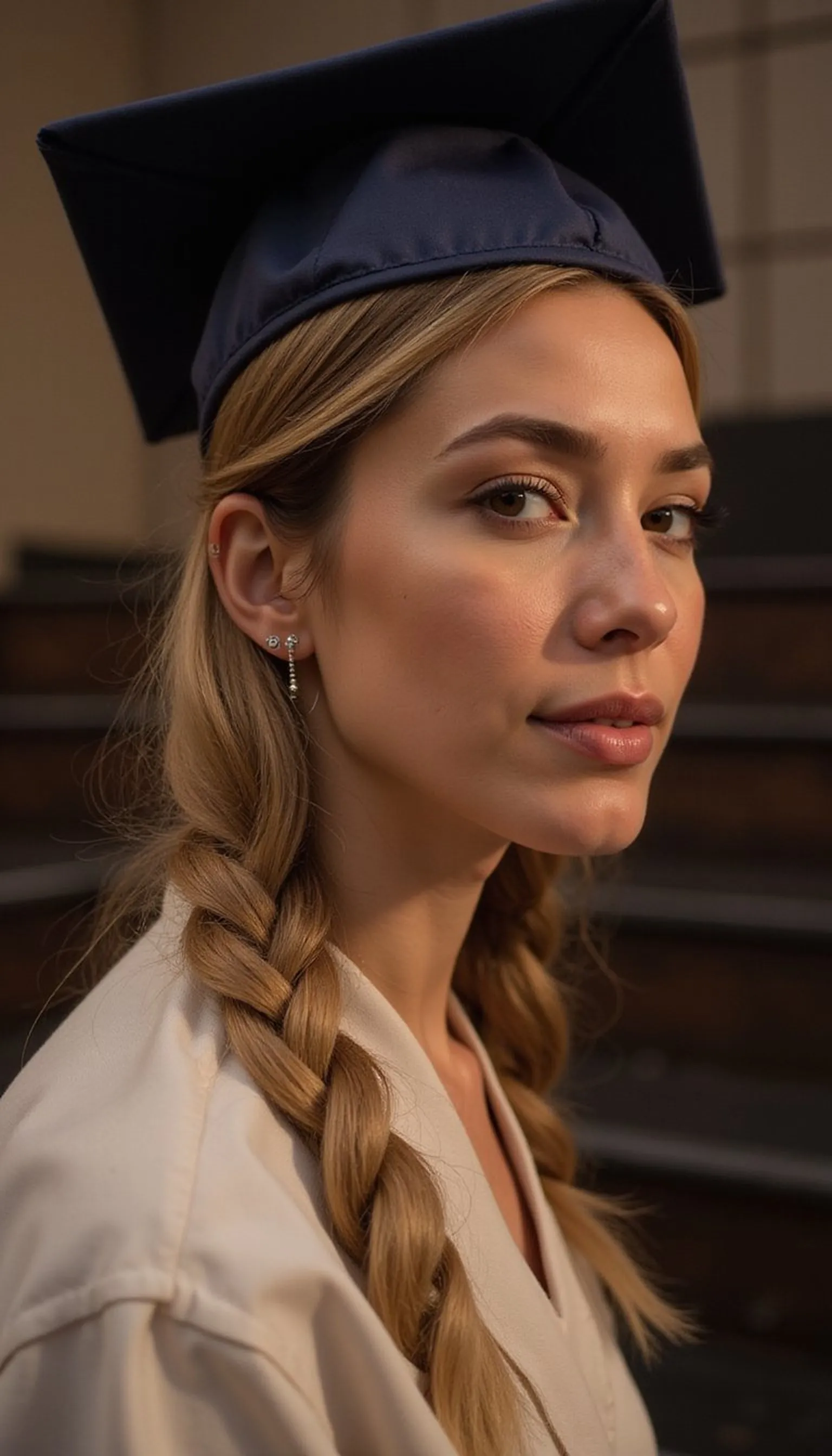 Low Knot With A Wrapped Strand For Elegance