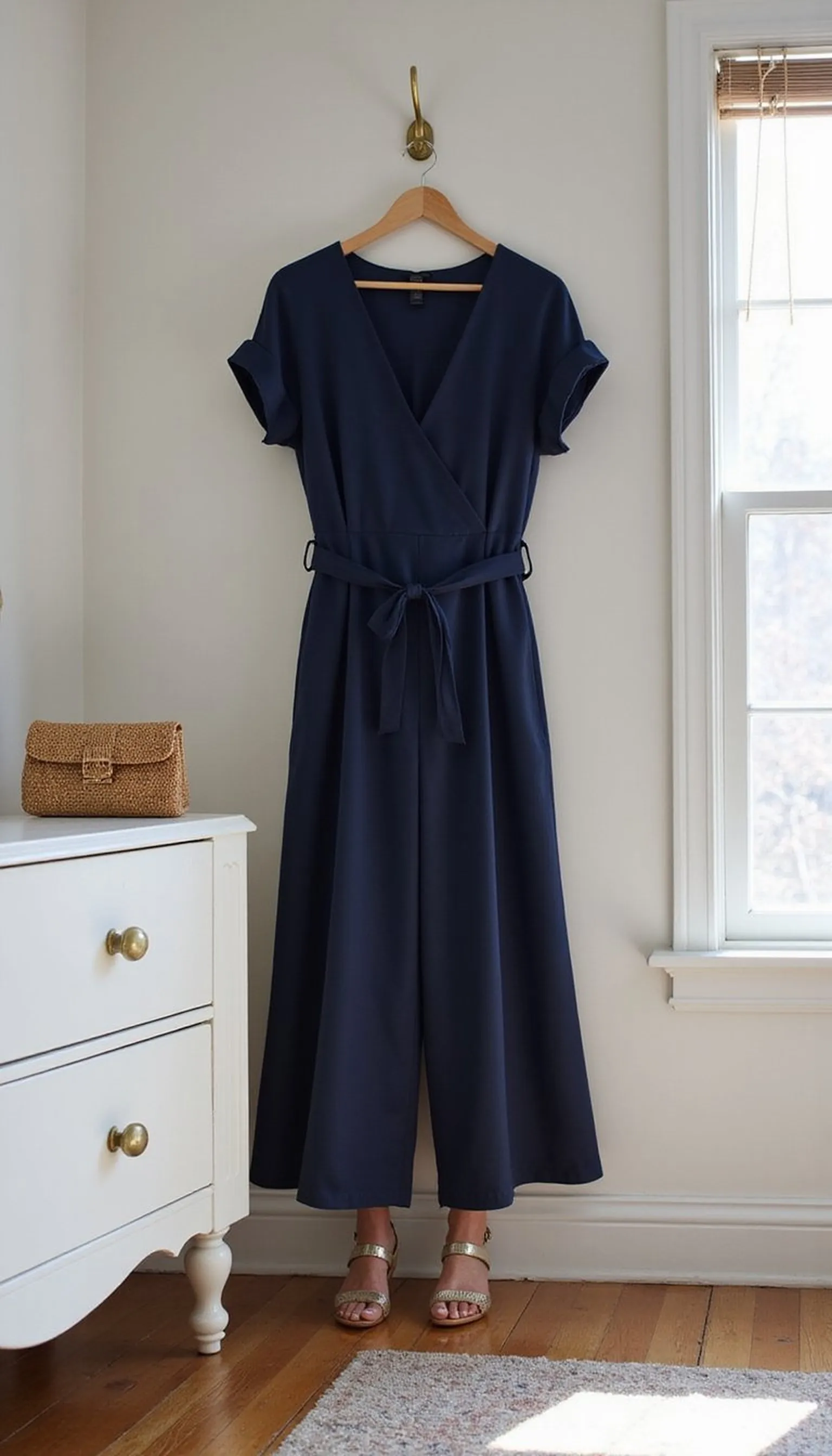 Jumpsuit elegance: one-piece celebration outfit idea