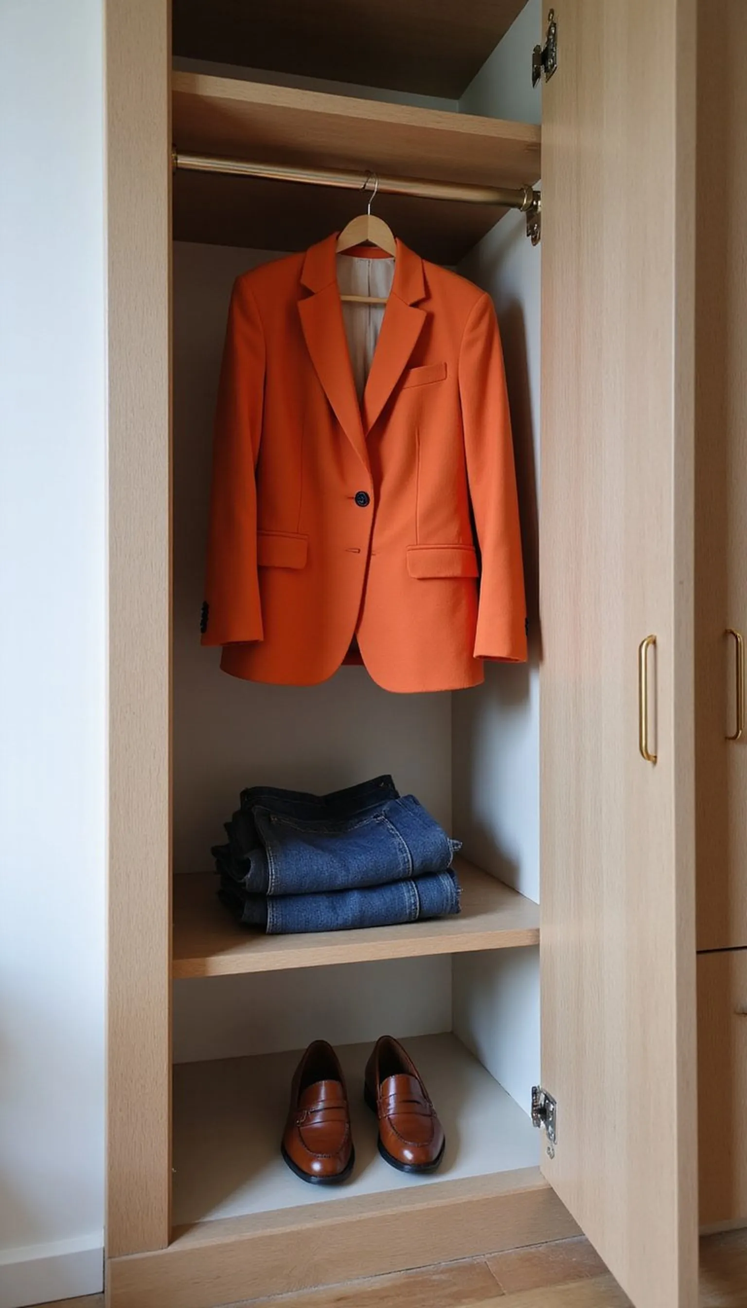 Statement blazer with jeans for relaxed polish