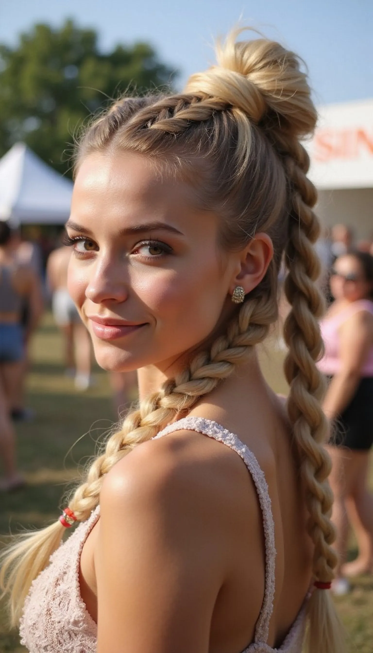 Faux Hawk Braid For Bold Vacation Energy