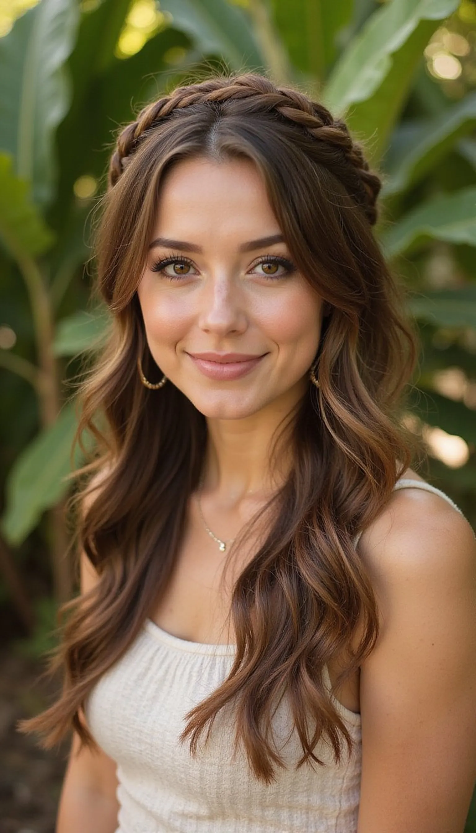 Halo Braid Crown For Resort-Elegant Days