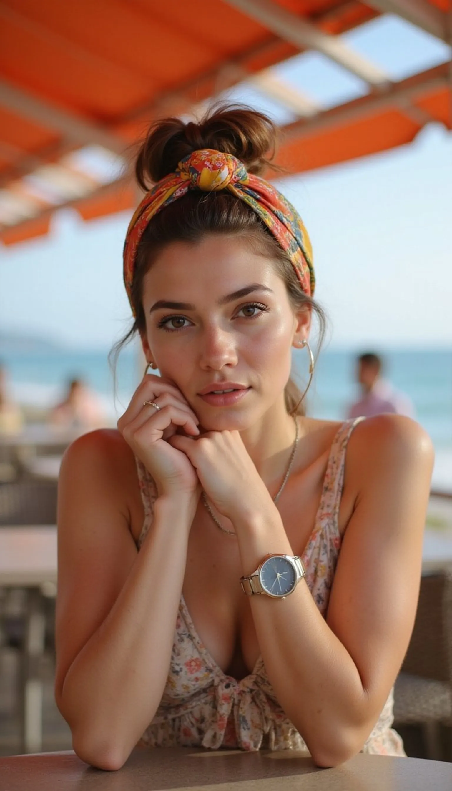 Headscarf-Tied Retro Roll For Instant Glam