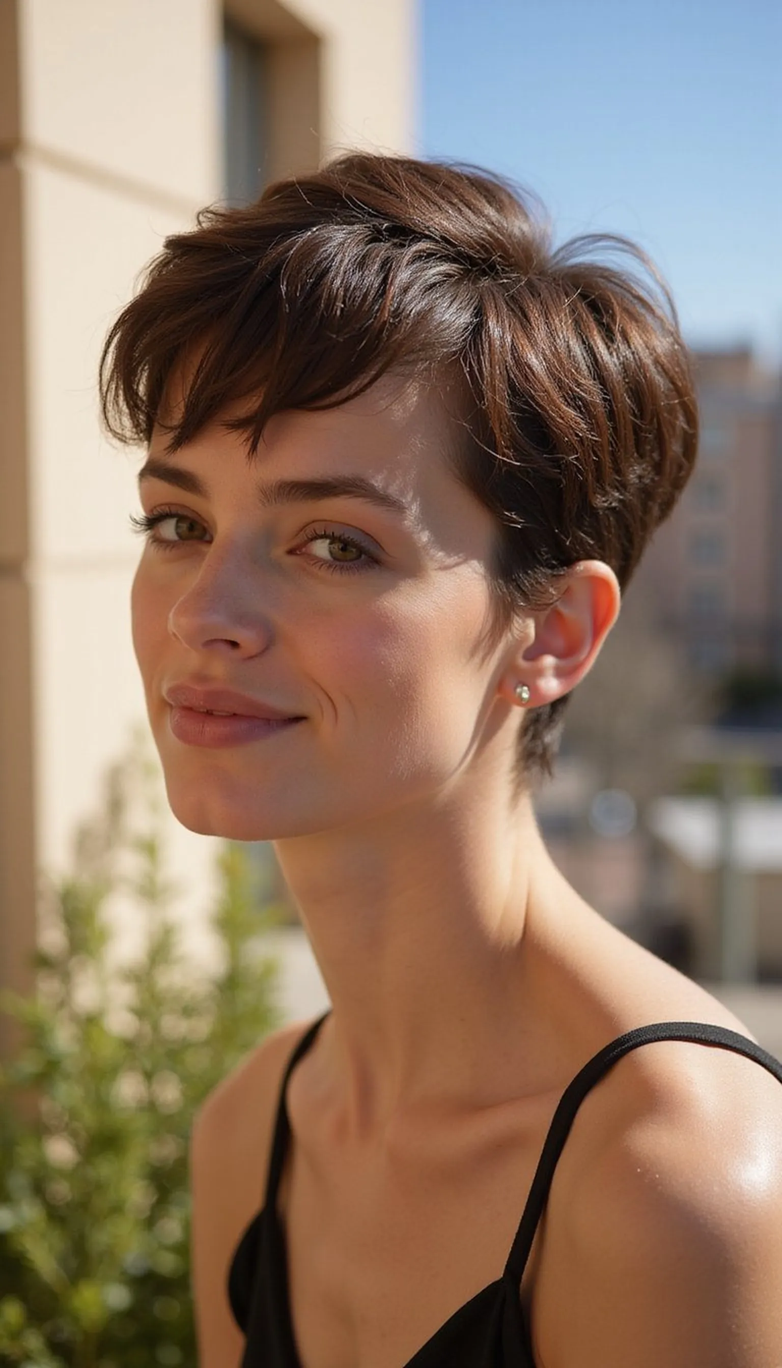 Short Textured Pixie With Anti-Frizz Finish