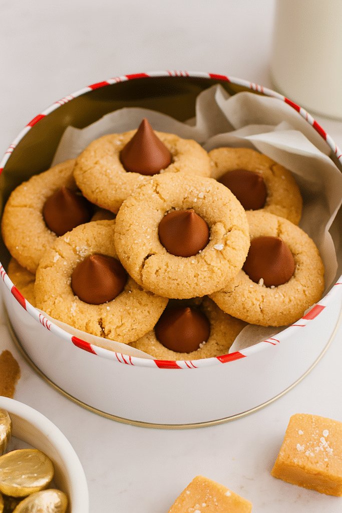 Classic Thumbprint Hershey Kiss Cookies