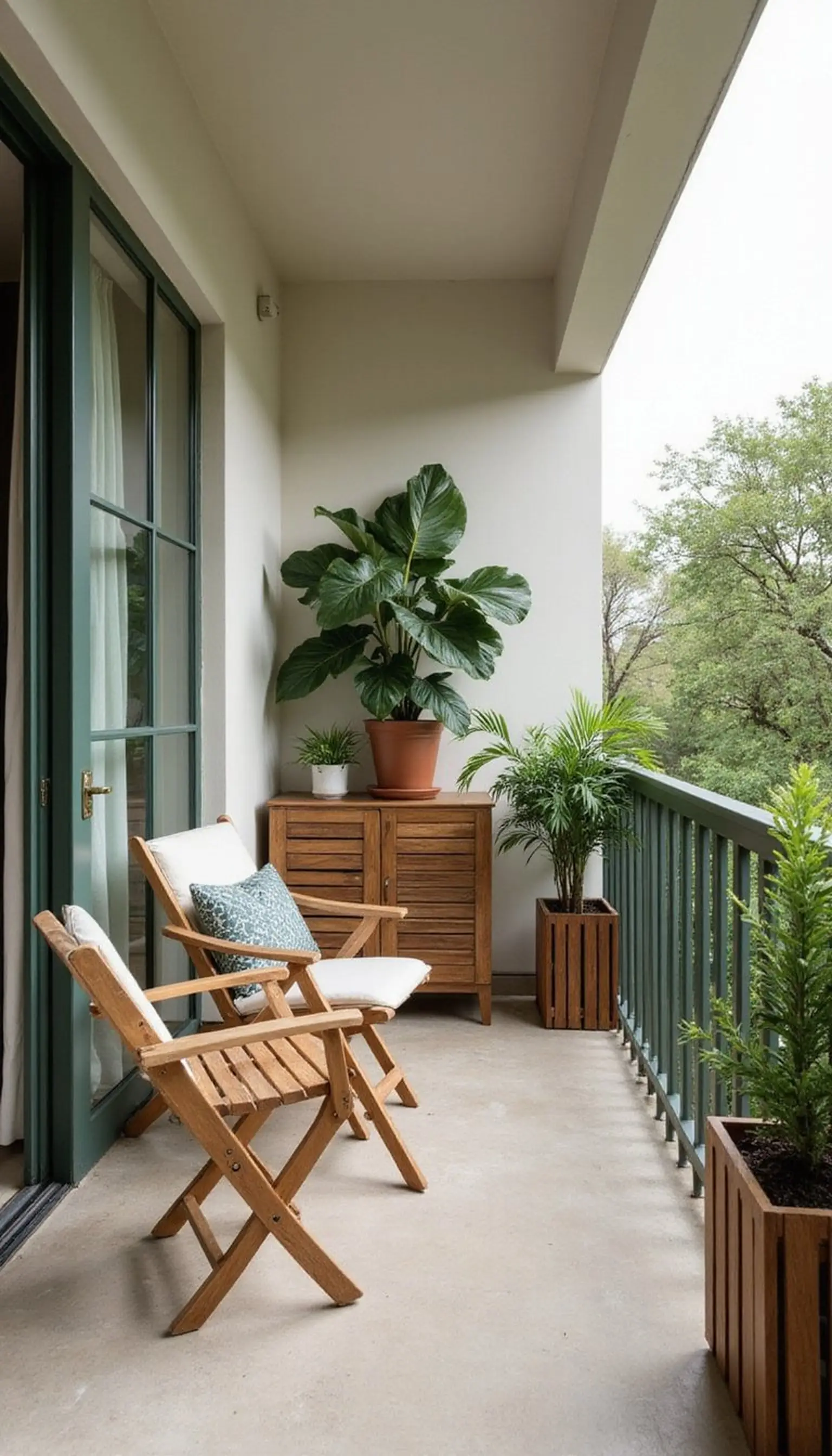 Compact Balcony Resort Feel With Folding Furniture