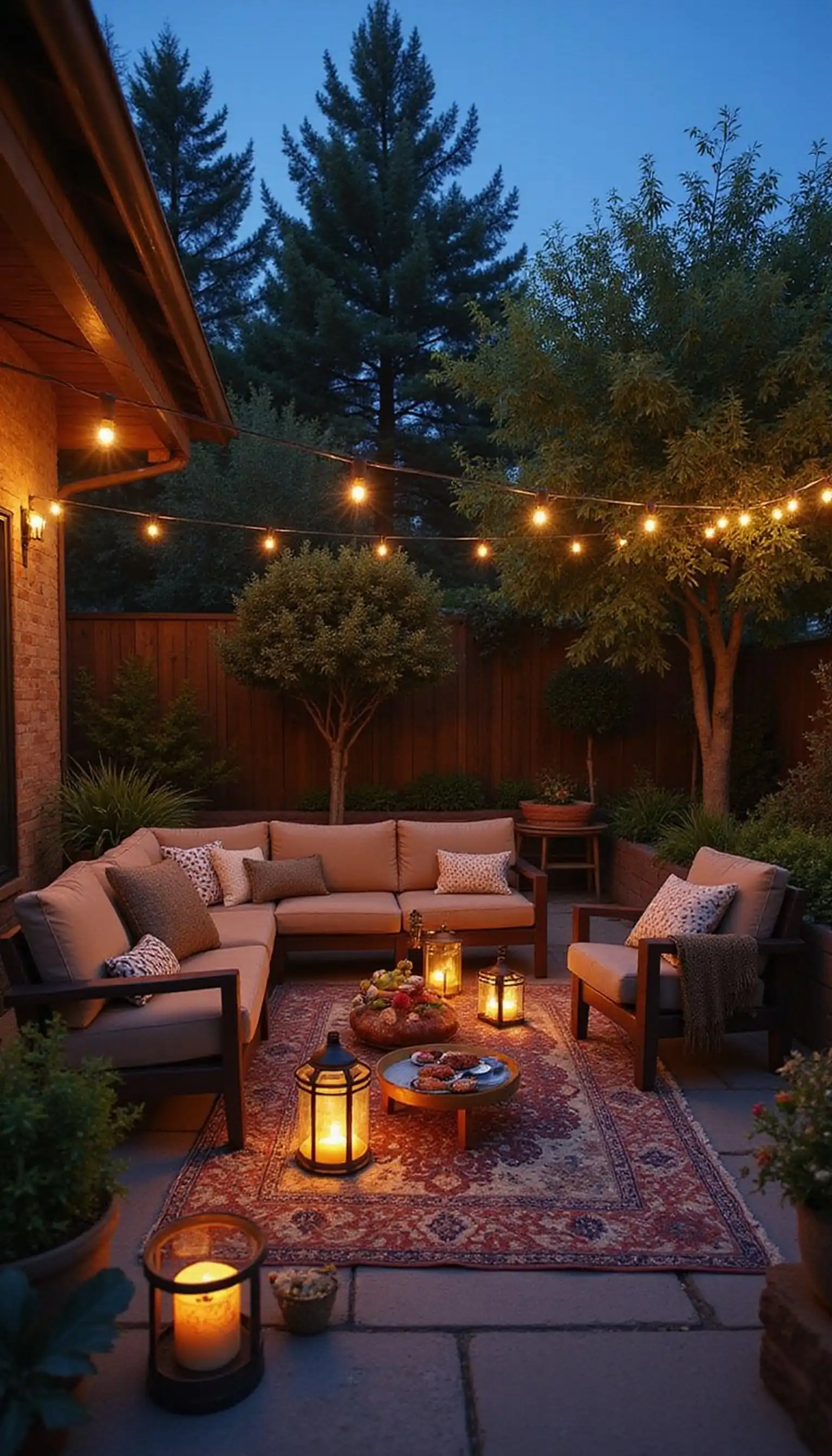 Lantern-Lit Evening Entertaining Space?