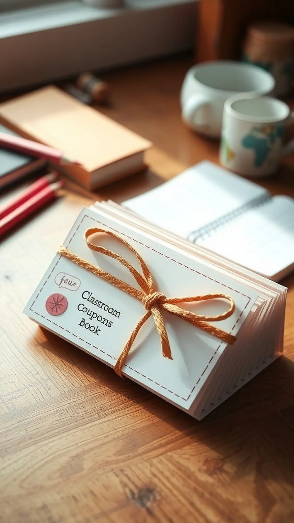 Classroom coupon book filled with small favors