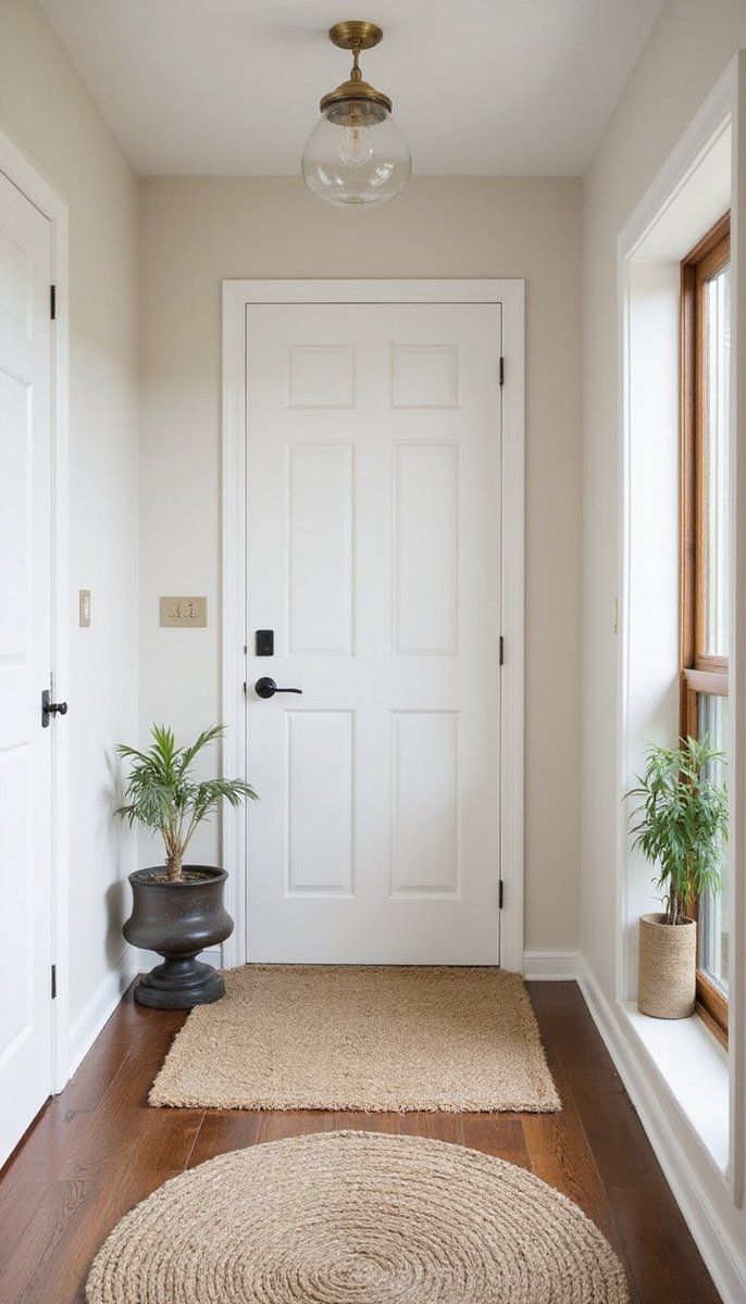 A warm welcome with layered rugs