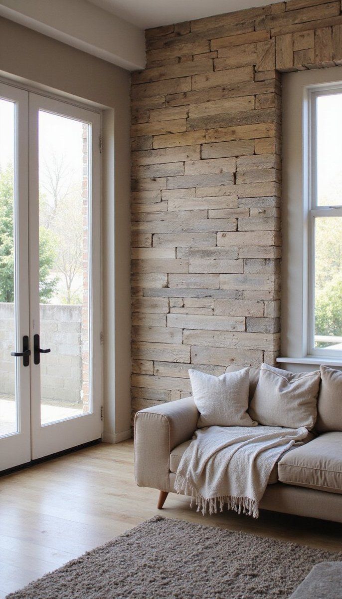 Add dimension with textured wall panels