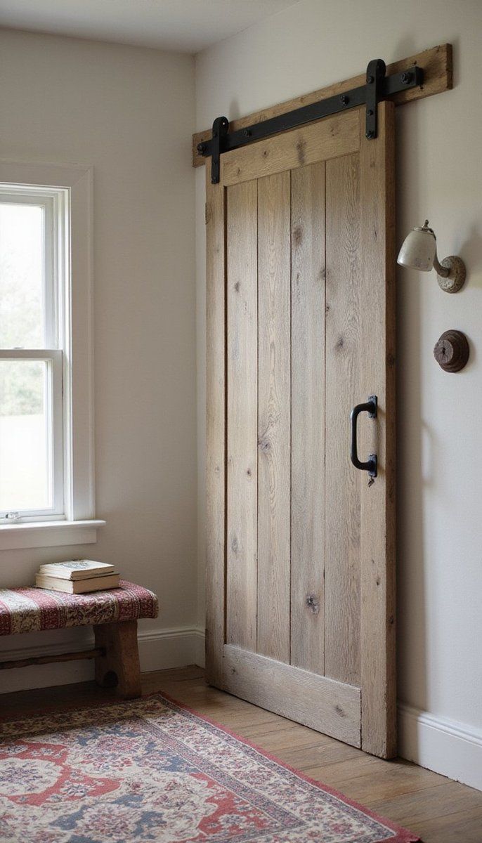 Adding rustic charm with barn doors