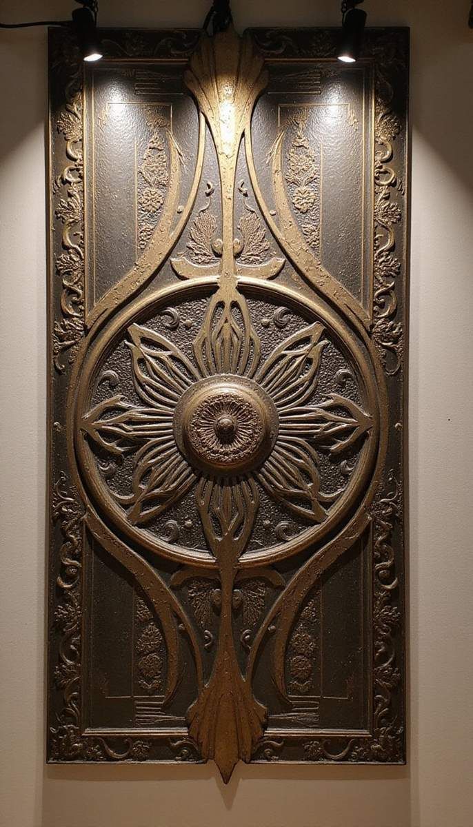 Antique Metal Wall Sculptures