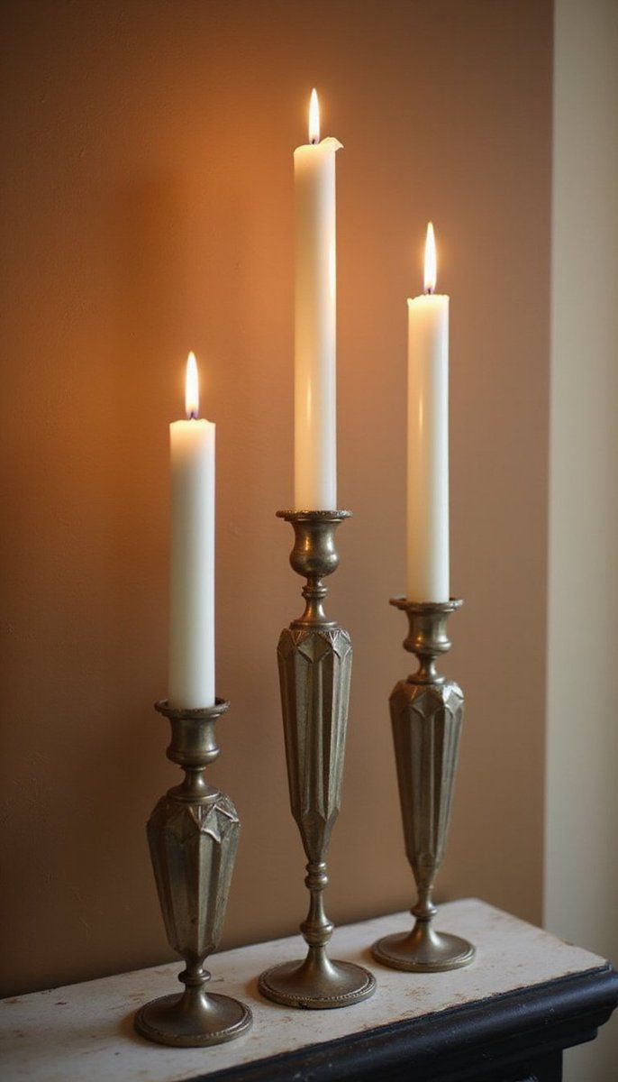 Art Deco-Inspired Candle Holders