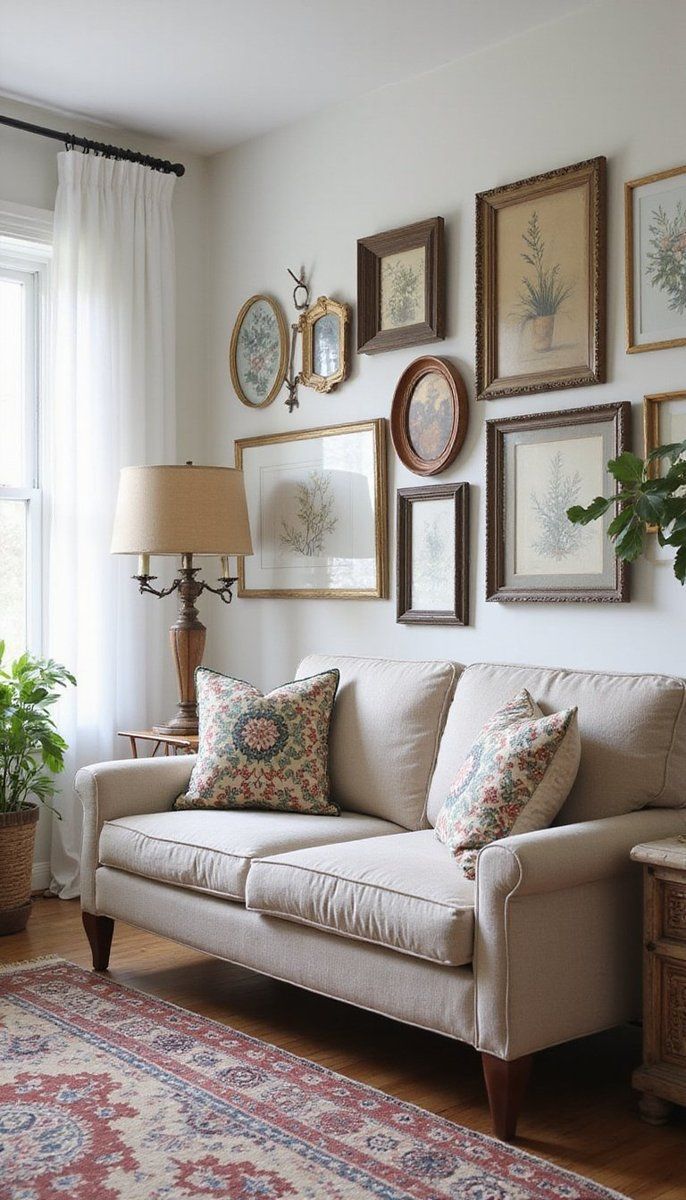 Artful displays with eclectic wall art