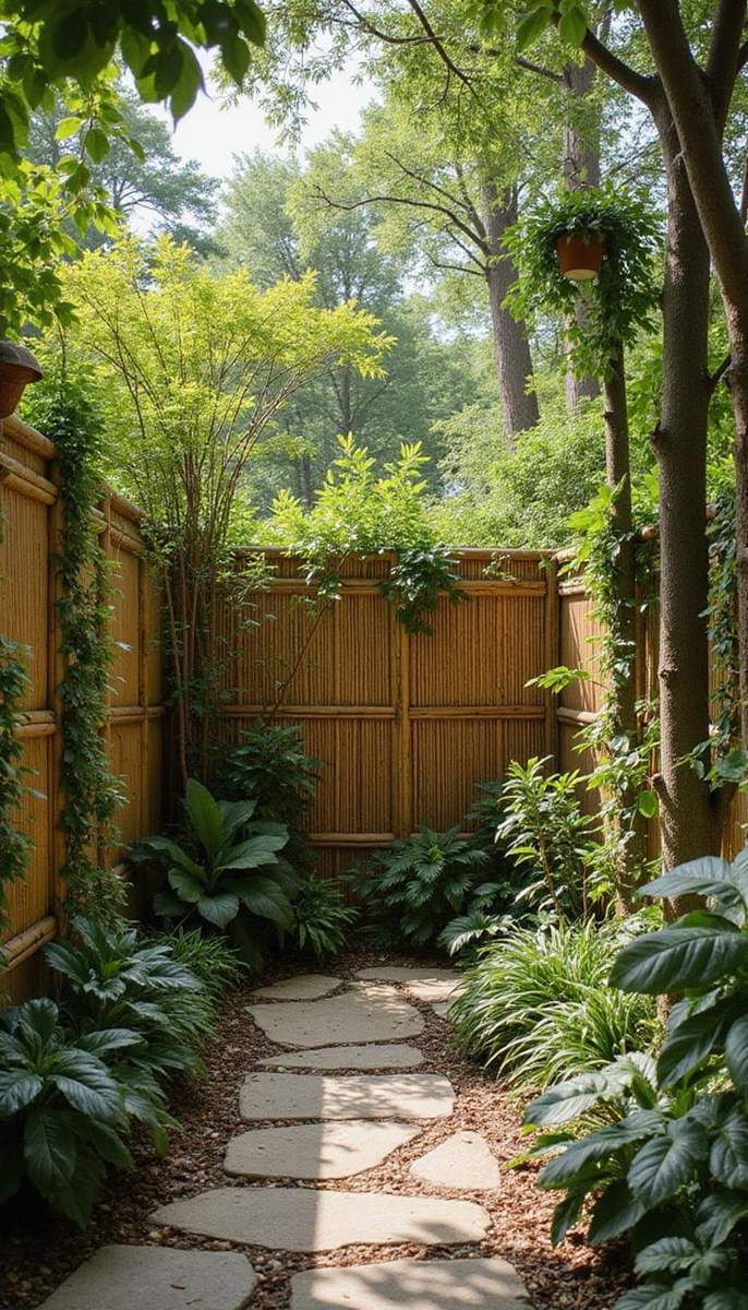 Bamboo fencing for an eco-conscious boundary