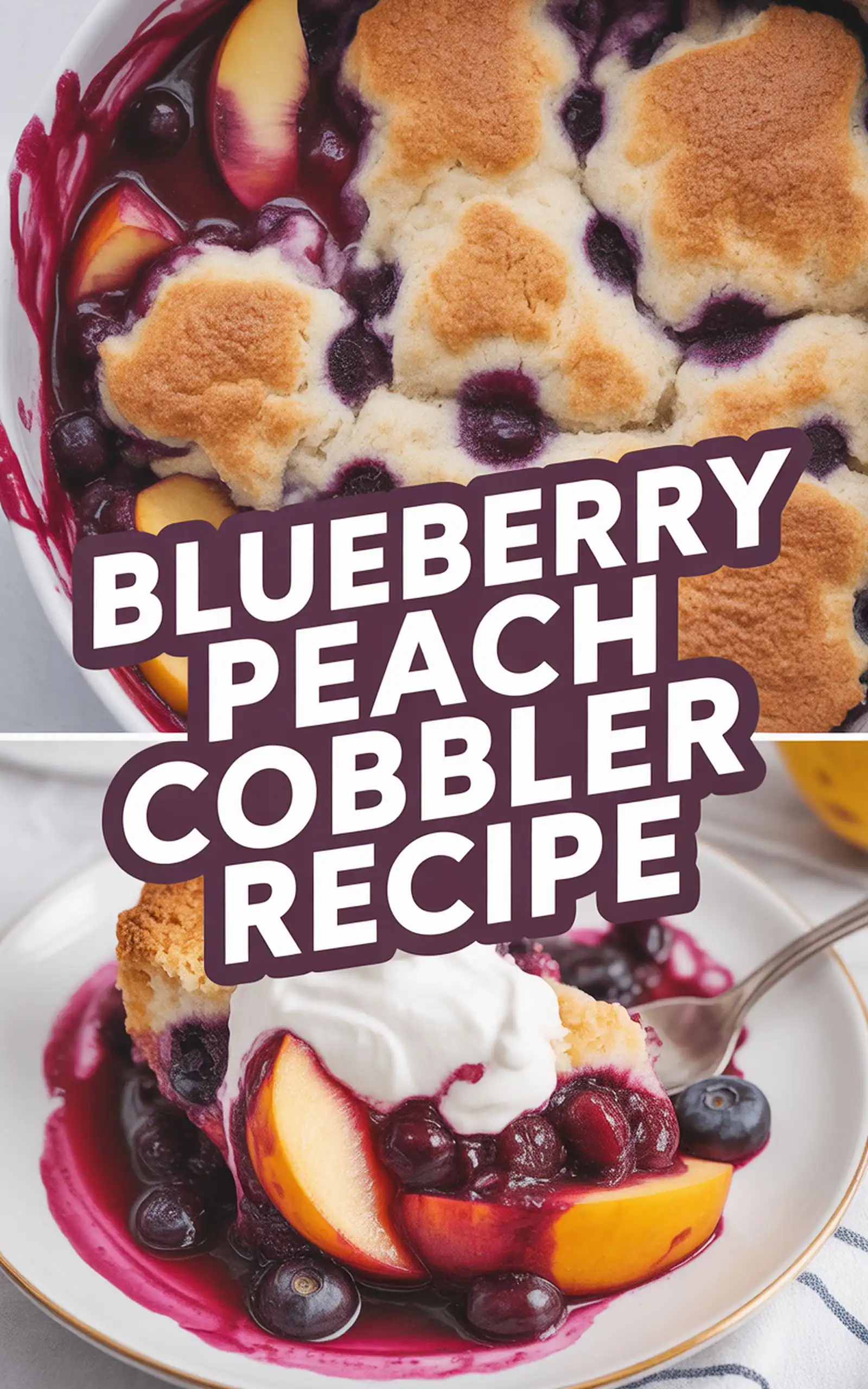 Blueberry Peach Cobbler Recipe recipe idea in stylish layout