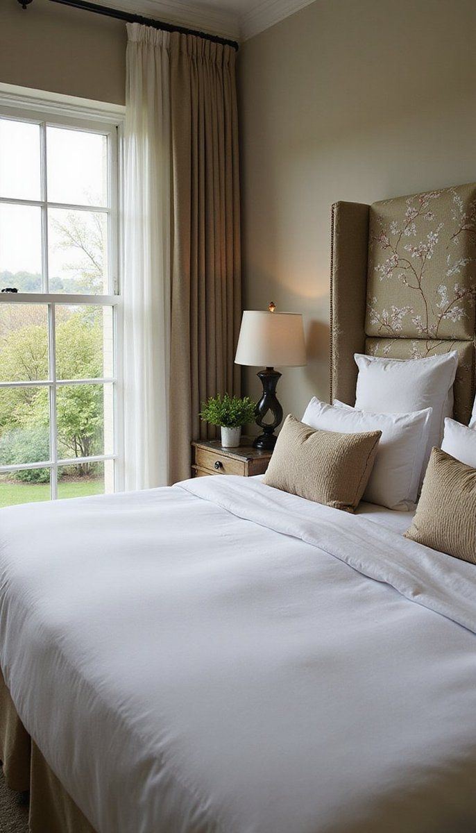 Botanical-Themed Fabric Wall Panels