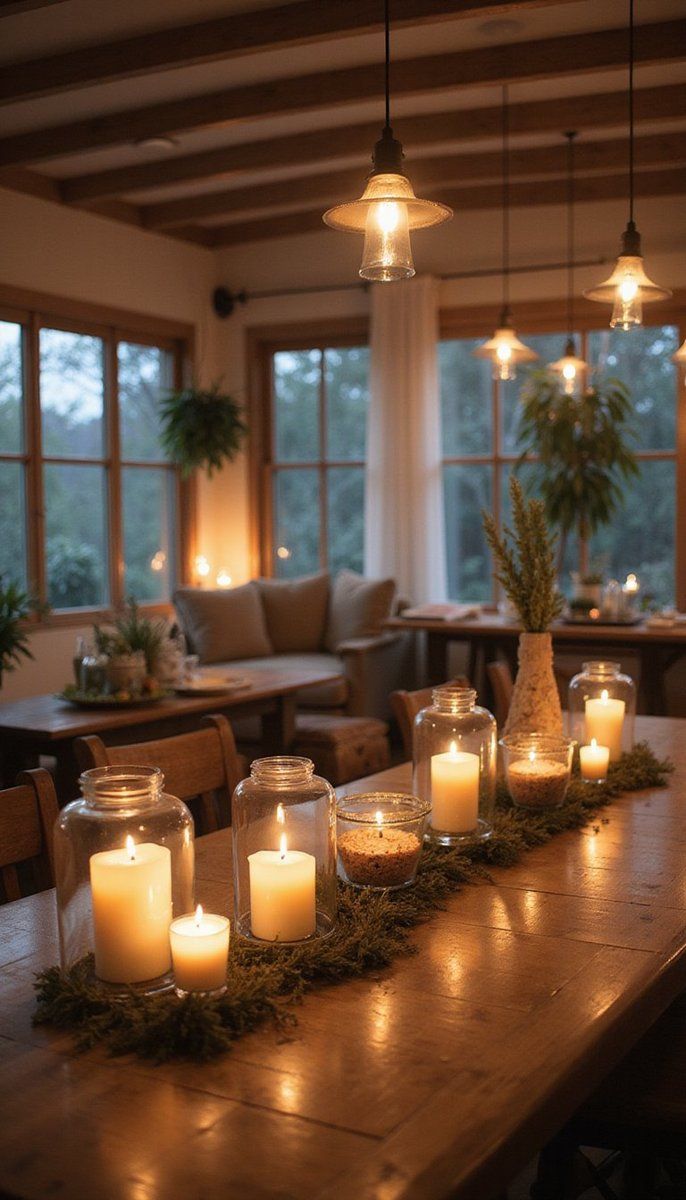Candles for cozy ambiance