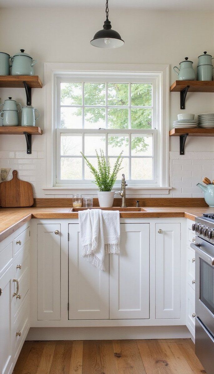 Charm of enamelware accents