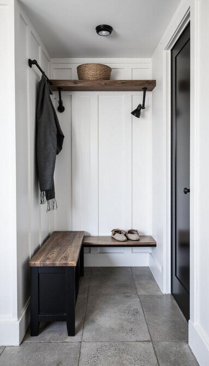 Chic monochrome with black and white contrasts