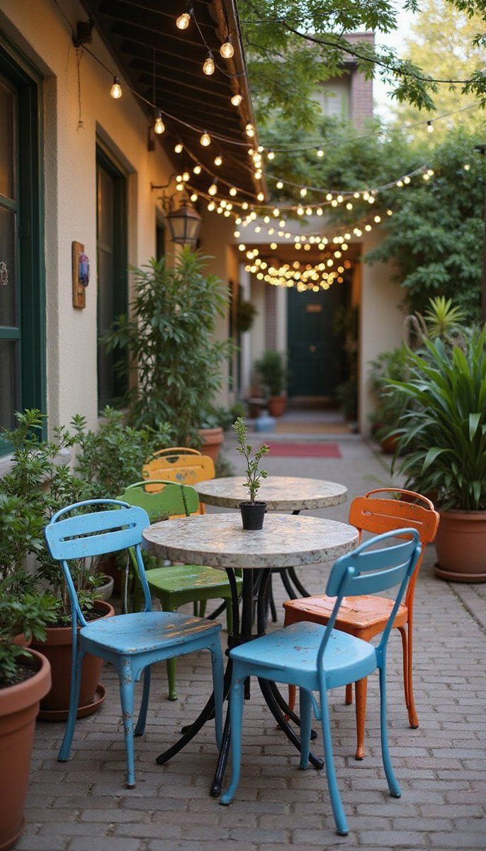 Chic Outdoor Bistro Setup