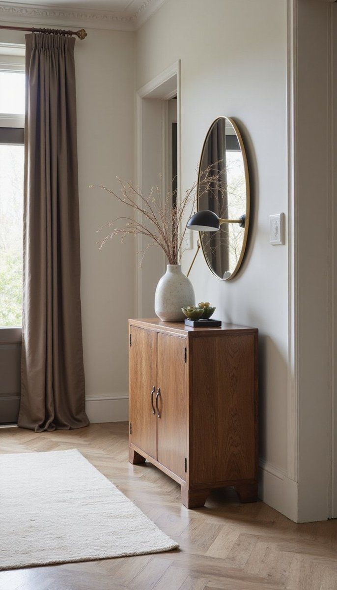 Classic console tables with modern accents