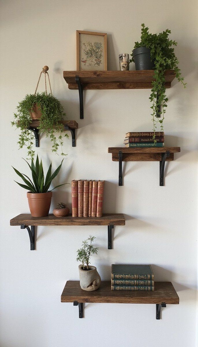 Classic Vintage Wall-mounted Shelves