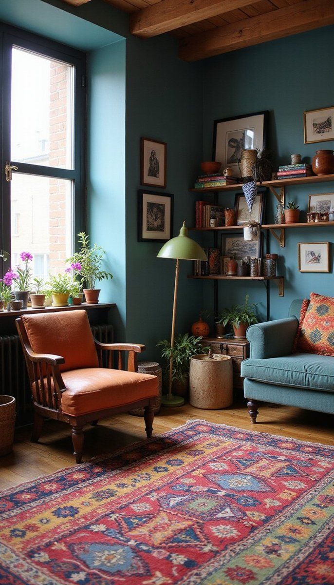 Colorful Rugs as Statement Art Pieces