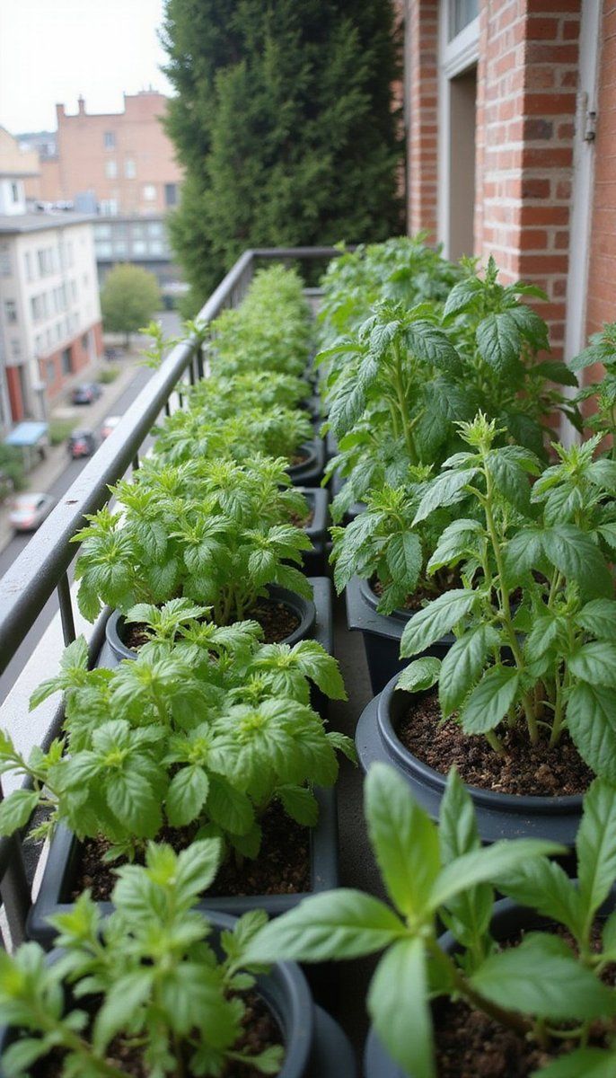 Compact Vertical Planters for Herbs